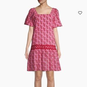 NWT Ro’s Garden Hamilton Square Neck Dress